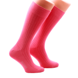 Casualowe męskie skarpety jasno różowe z różowymi wydzieleniami. Skarpety do trampek i butów eleganckich.