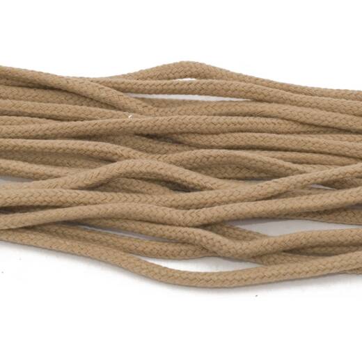 Okrągłe beżowe grube sznurowadła  do butów tarrago laces havy cord 5.5mm