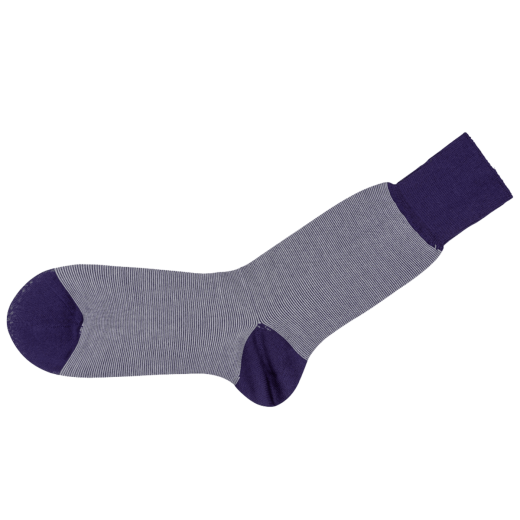 bawełniane fioletowe skarpety męskie viccel socks striped purple white