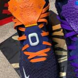 Pomarańczowe sznurowadła płaskie Lace Lab. Sznurówki do customizacji sneakersów Jordan, Nike, Air Jordan 1, Retro High, Obsidain