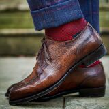 czerwone ekskluzywne podkolanówki męskie viccel knee socks birdseye black red