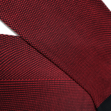 luksusowe czerwono czarne podkolanówki męskie viccel knee socks birdseye black red