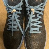 Niebieskie płaskie odblaskowe sznurowadła, sznurówki, sznury do sneakersów, kicksów, nike air max, jordanów, jordan . Customizacja butów Lace Lab.