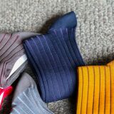 Skarpety, skarpetki, podkolanówki Shadow do garnituru - granat, fiolet, idealne na prezent