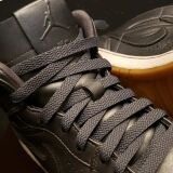 Sznurowadła płaskie ciemnoszare do butów LACE LAB laces, personalizacja obuwia, custom, malowanie adidasów