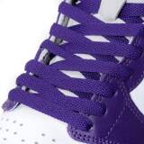 Fioletowe sznurówki płaskie Lace Lab. Sznurówki do customizacji sneakersów Jordan, Nike, Air Jordan 1, Retro High, Obsidain