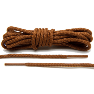LACE LAB Roshe Laces 3mm Chocolate - Czekoladowe okrągłe sznurowadła do butów sportowych
