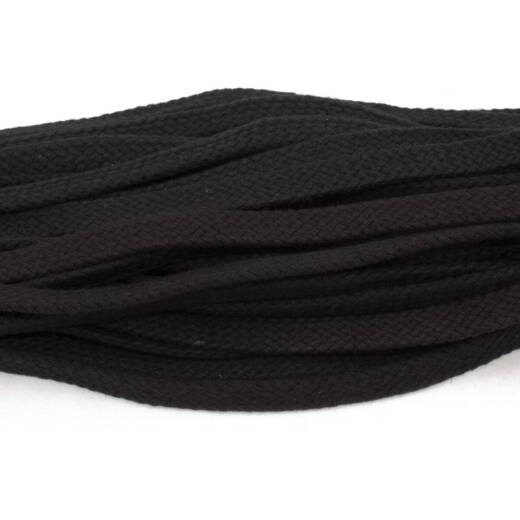 Płaskie czarne sznurowadła do butów tarrago laces 8.5mm