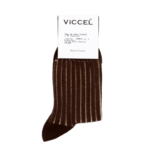 eleganckie brązowe z wydzielaniami beżowymi skarpety męskie viccel socks shadow stripe brown beige eleganckie brązowe z wydzielaniami beżowymi skarpety męskie viccel socks shadow stripe brown beige