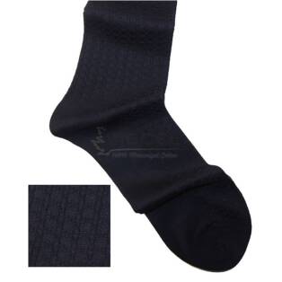 VICCEL / CELCHUK Socks Star Textured Navy Blue