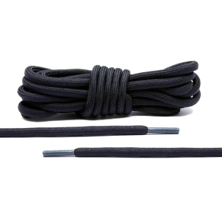 LACE LAB Rope Laces 5mm Black - Czarne sznurówki do Sneakersów