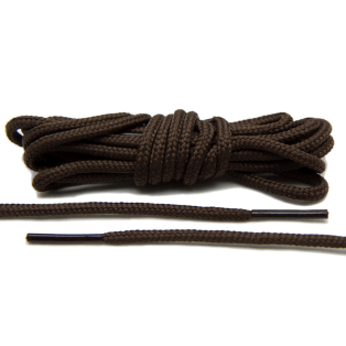 LACE LAB Roshe Laces 3mm Dark Brown - Ciemnobrązowe okrągłe sznurówki do Kicksów