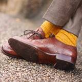 złote męskie bawełniane podkolanówki viccel knee socks elastane cotton golden