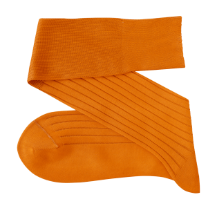 VICCEL / CELCHUK Knee Socks Elastane Cotton Golden - Klasyczne podkolanówki męskie