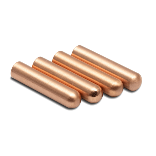 Końcówki okrągłe różowe złoto do sznurowadeł