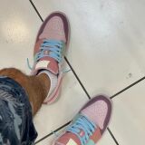 Błękitne sznurowadła płaskie Lace Lab. Sznurówki do customizacji sneakersów Jordan, Nike, Air Jordan 1, Retro High, Obsidain