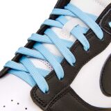 Błękitne sznurowadła płaskie Lace Lab. Sznurówki do customizacji sneakersów Jordan, Nike, Air Jordan 1, Retro High, Obsidain, dunk
