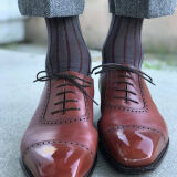 skarpety męskie siwe z wydzielaniami bordowymi viccel socks shadow stripe gray burgundy