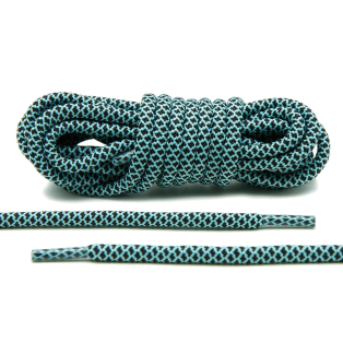 LACE LAB Rope Laces 5mm Mint/Black