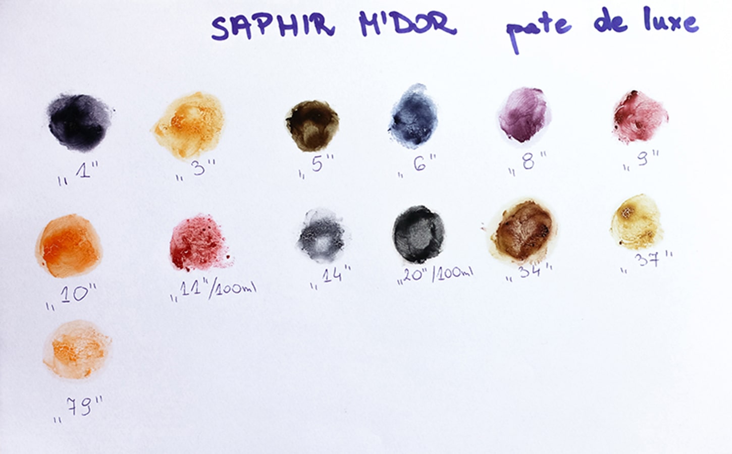 Próbnik kolorów SAPHIR MDOR Pate de Luxe