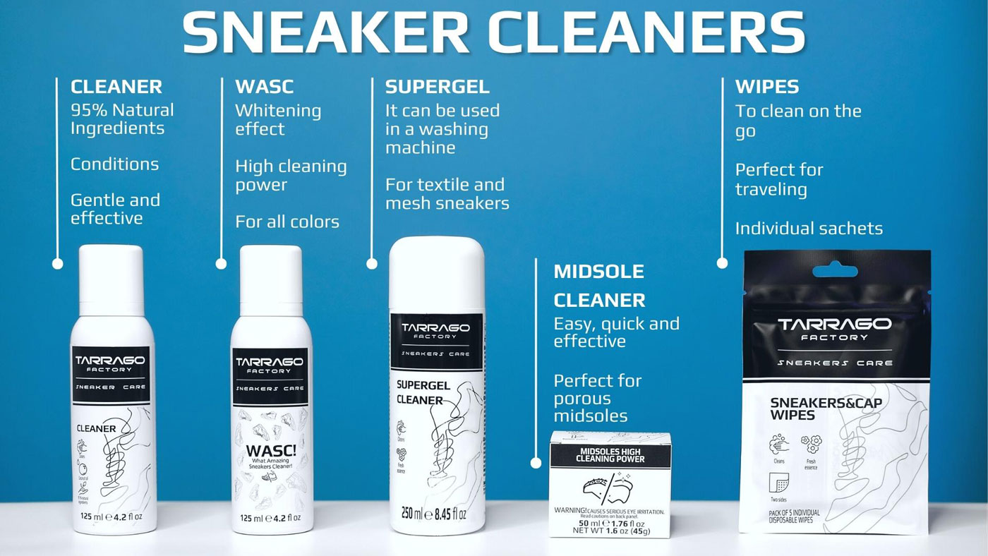 Tarrago Sneakers Cleaner - produkty do czysczenia i pielęgnacji butów sportowych. Porównanie.